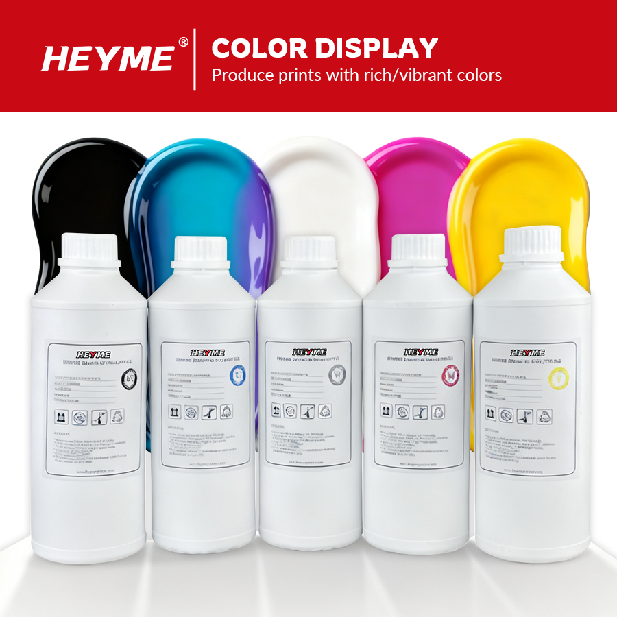 HEYME DTF Printer Ink Set | CMYK + 2W | 6 Bottles 1000ml | US Warehouse