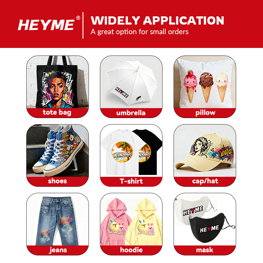 HEYME DTF White Ink Set | Pure White | 6 Bottles 1000ml | US Warehouse