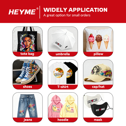 HEYME DTF White Ink Set | Pure White | 6 Bottles 1000ml | US Warehouse