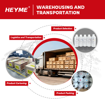 HEYME DTF Printer Ink Set | CMYK + 2W | 6 Bottles 1000ml | US Warehouse