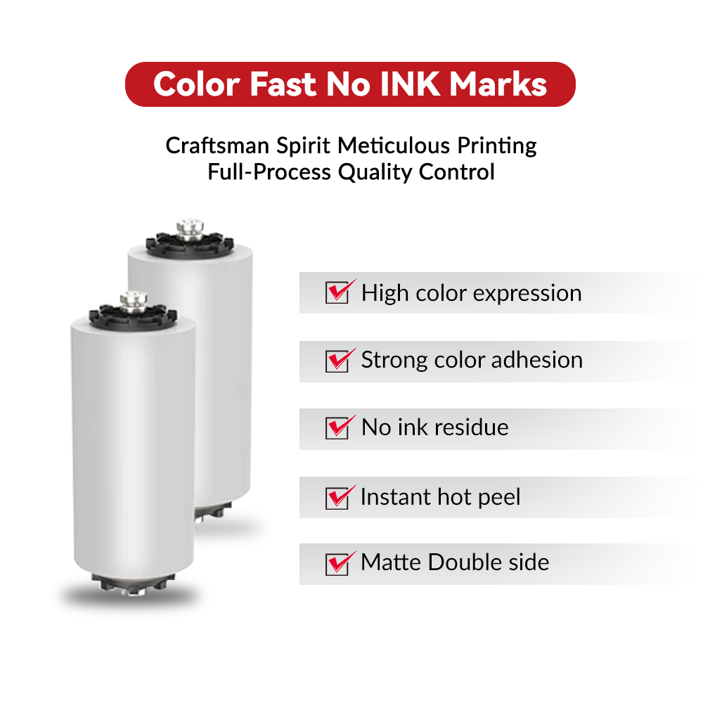 HEYME DTF Transfer Film | 1 Rolls 13” × 328ft (33cm × 100m) | Double Sided Matte | Instant Hot Peel | US Warehouse