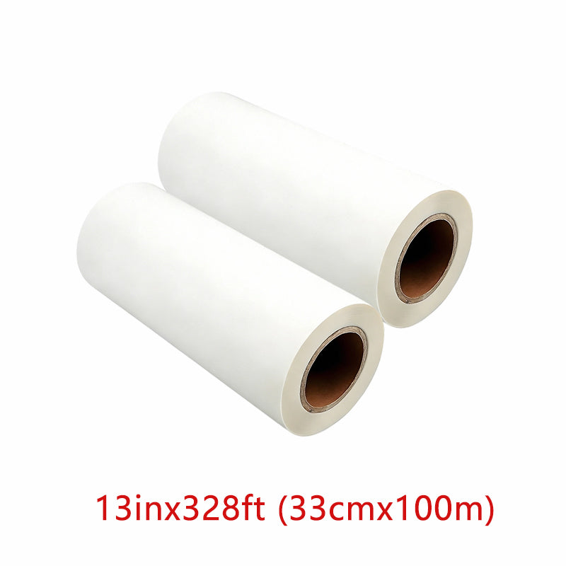 DTF Transfer Film | 2 Rolls 13” × 328ft (33cm × 100m) | Double Sided Matte | Instant Hot Peel | US Warehouse
