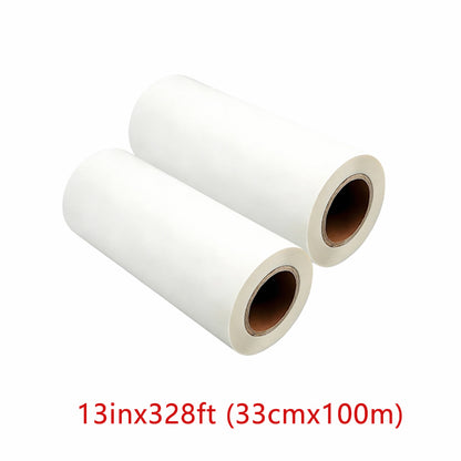 DTF Transfer Film | 2 Rolls 13” × 328ft (33cm × 100m) | Double Sided Matte | Instant Hot Peel | US Warehouse