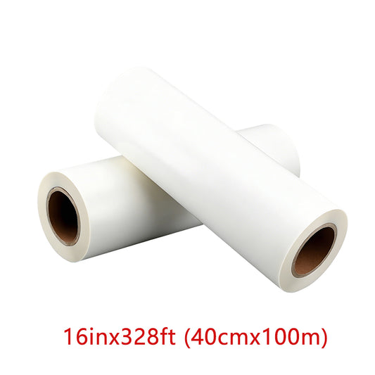 HEYME DTF Transfer Film | 2 Rolls 16” × 328ft (40cm × 100m) | Double Sided Matte | Instant Hot Peel | US Warehouse