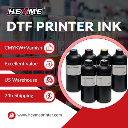 UV Ink | CMYKW+Varnish | 6x1000ml | US Warehouse