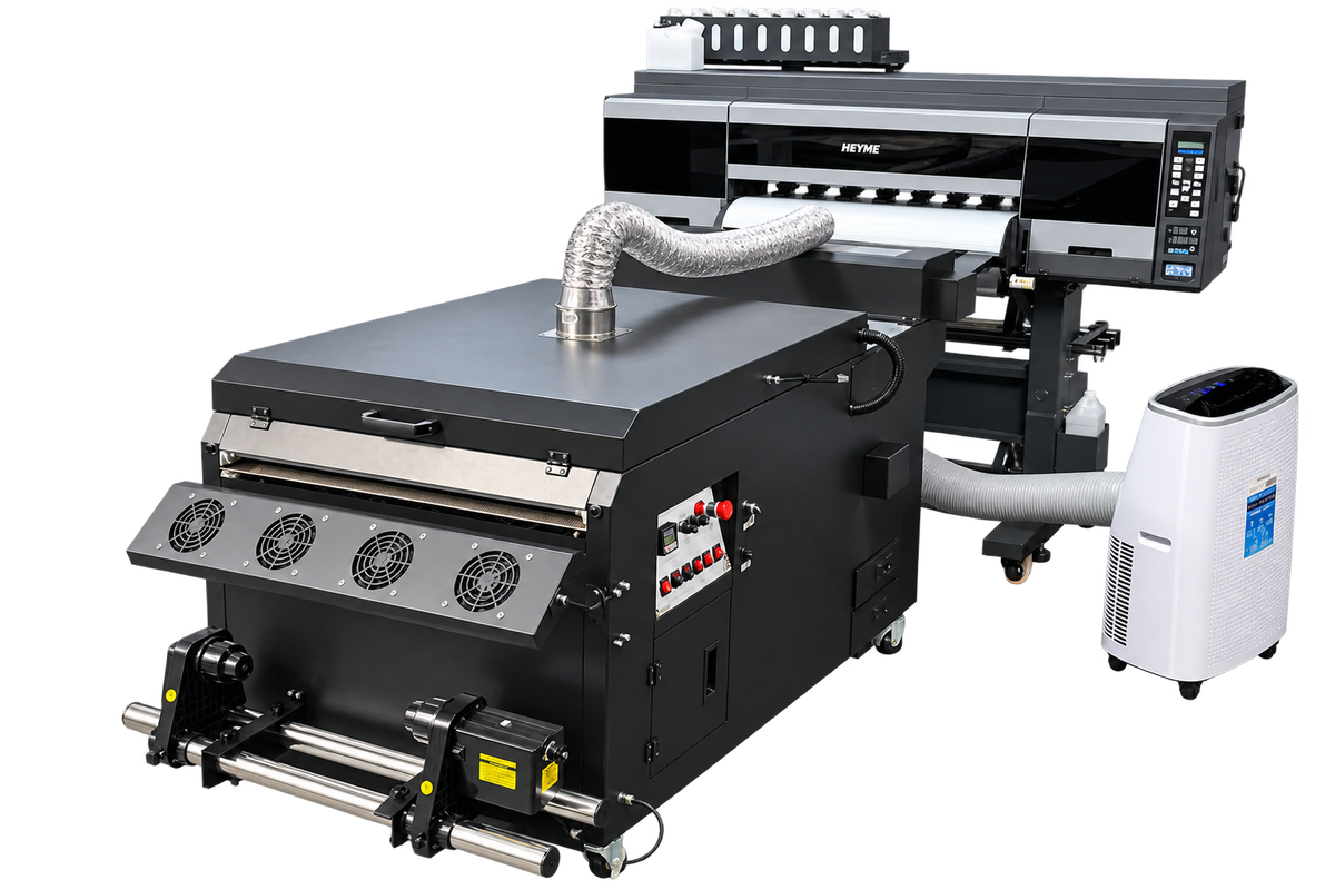 HEYME DTF 704 Printer | Printer + Powder shaker | A1/24in Sizes | 4 printhead